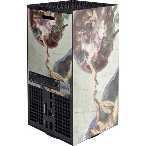 Creation of Adam by Michelangelo XBox Series X Digital Edition Console Skin